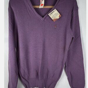 NWT Vtg McGregor Purple Pullover Bagpiper Sweater Mens L 42-44 Montgomery Ward